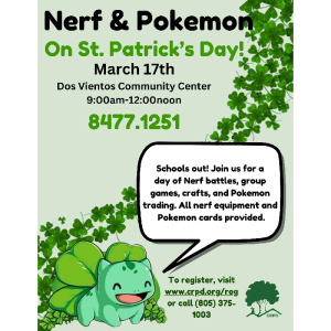 Nerf & Pokemon st patricks day